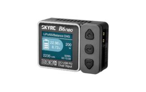 SkyRC B6neo, LiPo 1-6s, DC, 10A, 200W DC Ladegerät, grau
