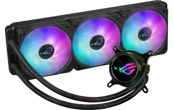 1704654_1 - Mediatech Asus ROG STRIX LC III 360 ARGB Liquid CPU Cooler, LCD, 3x120mm ARGB
