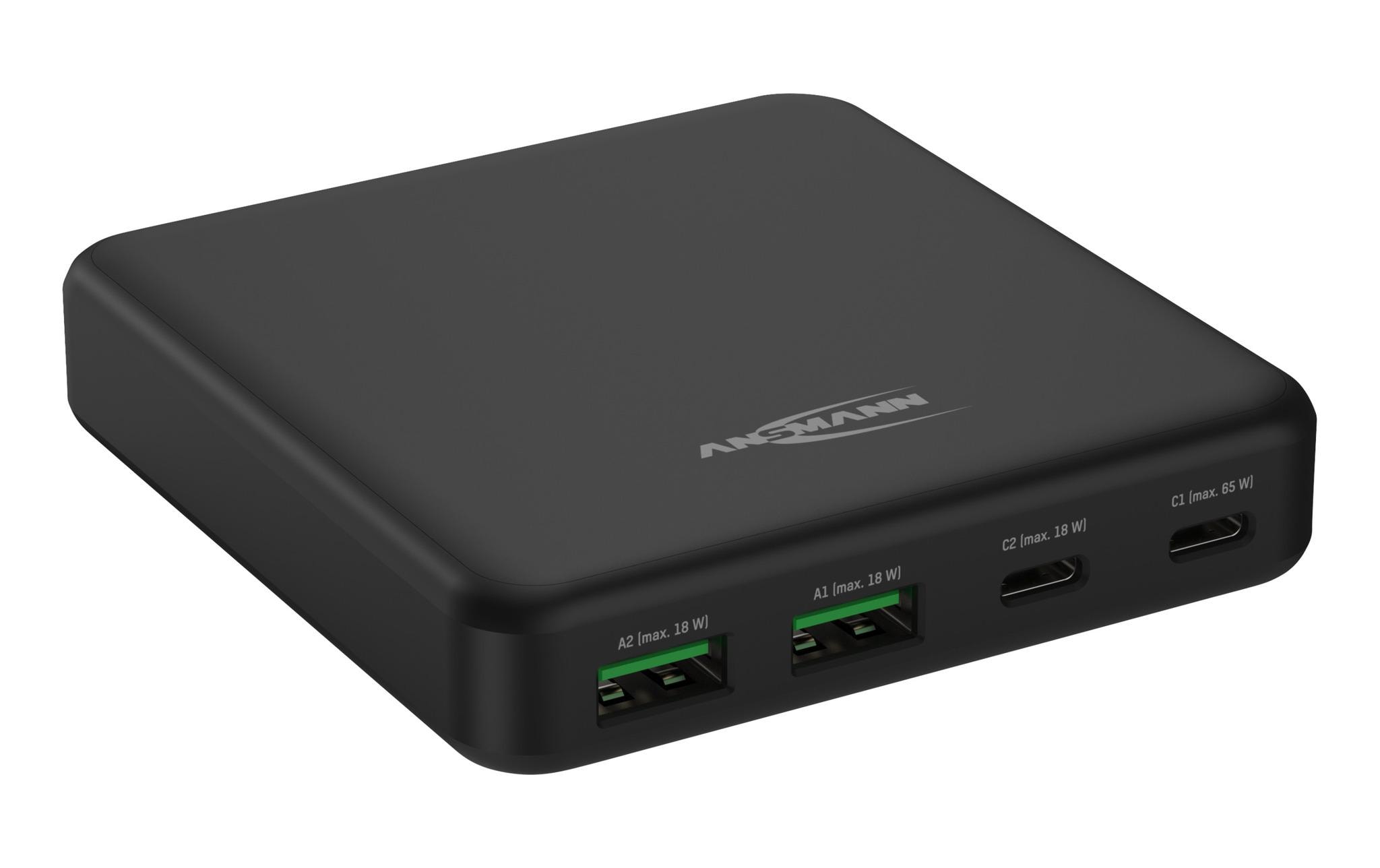 1705870 - Mediatech Ansmann Powerbank Desktop Charger 65W, 2xUSB, 2xUSB-C sz kaufen Schweiz | Mediatech.ch