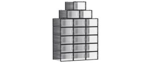 Songmics Schuhboxen stapelbar, 18er Set Transparent, PP,PS, Grösse Box,33x23x14cm