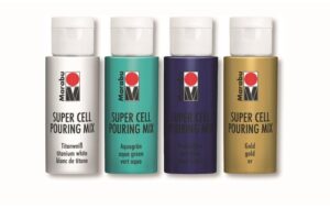 Marabu Super Cell Pouring Mix Ocean 4 x 60 ml