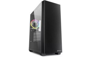1707396 - Mediatech Sharkoon VS9 RGB Black ATX, 2x U3, 1x Type-C, 2x 120, 1x 120 ARGB kaufen Schweiz | Mediatech.ch