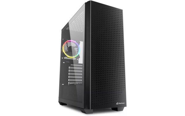 1707396 - Mediatech Sharkoon VS9 RGB Black ATX, 2x U3, 1x Type-C, 2x 120, 1x 120 ARGB kaufen Schweiz | Mediatech.ch