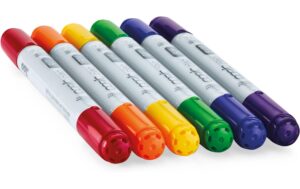 Copic Marker Ciao 6er Set Primary primärfarben, Doppelspitze, 6 Stk