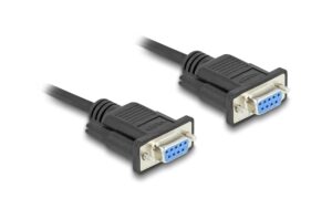 Delock RS-232 D-Sub9 Buchse-Buchse mit schmalem Steckergehäuse, 0.5m kaufen Schweiz | Mediatech.ch