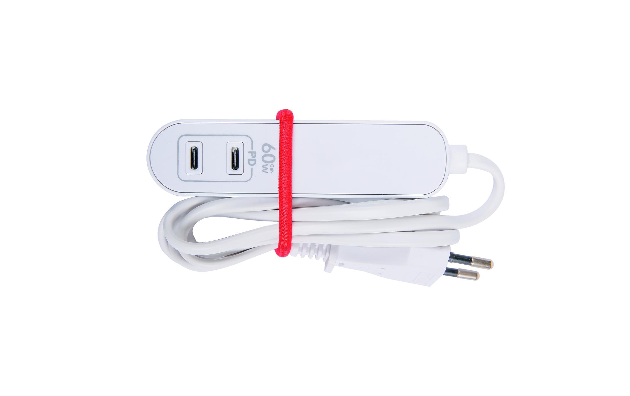 Steckdosenleiste Travel Station 1xEU-Dose 2x USB C 60W DC