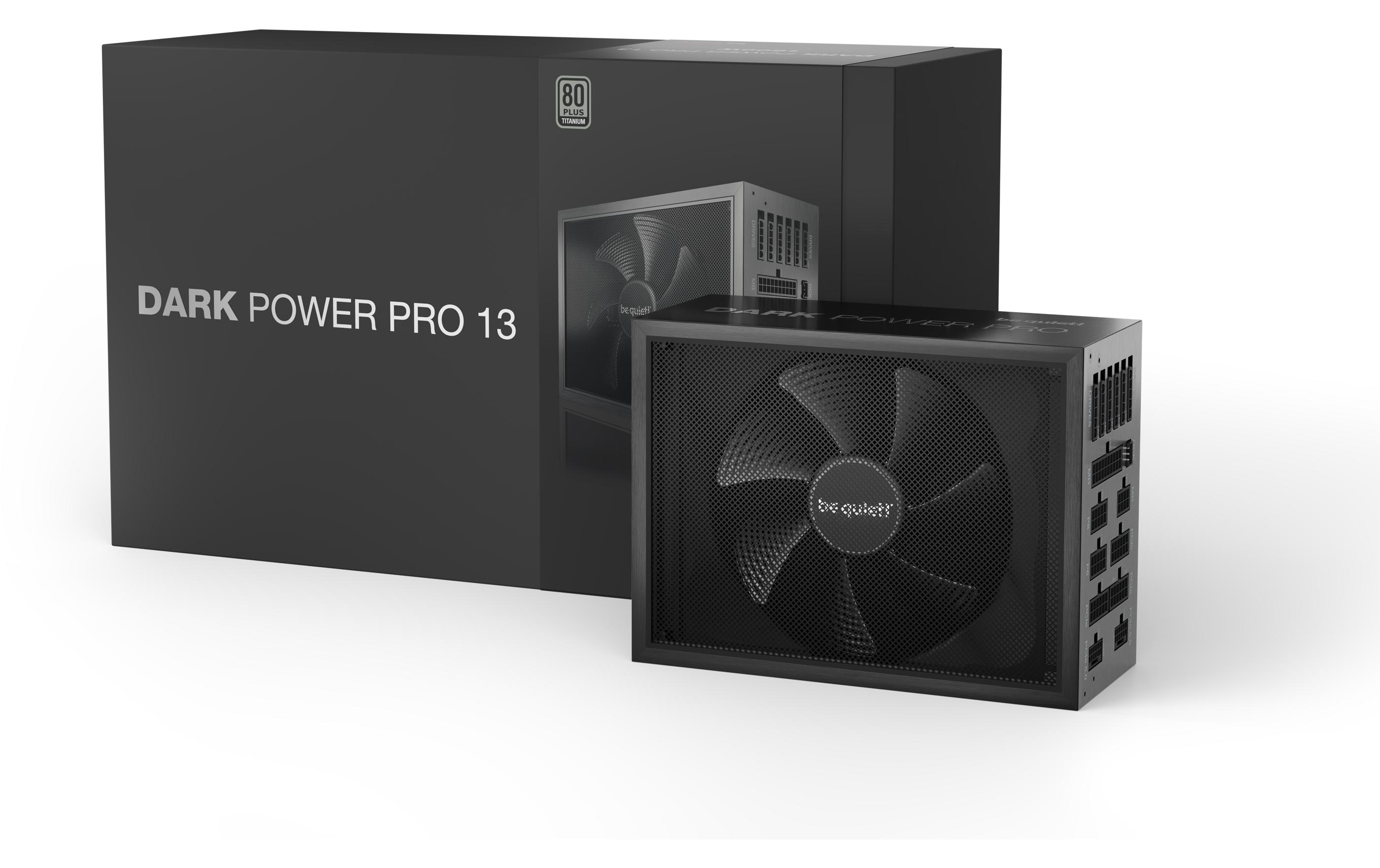 1714117_3 - Mediatech Netzteil be quiet! Dark Power Pro 13, 1300W 80+ Tit, aktiv PFC, ATX 3.0, 16xSATA