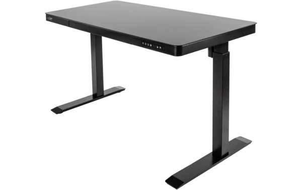 seville classics Airlift schwarz USB-C mit Glas Tischplatte 1.2 x 0.6 m kaufen Schweiz | Mediatech.ch