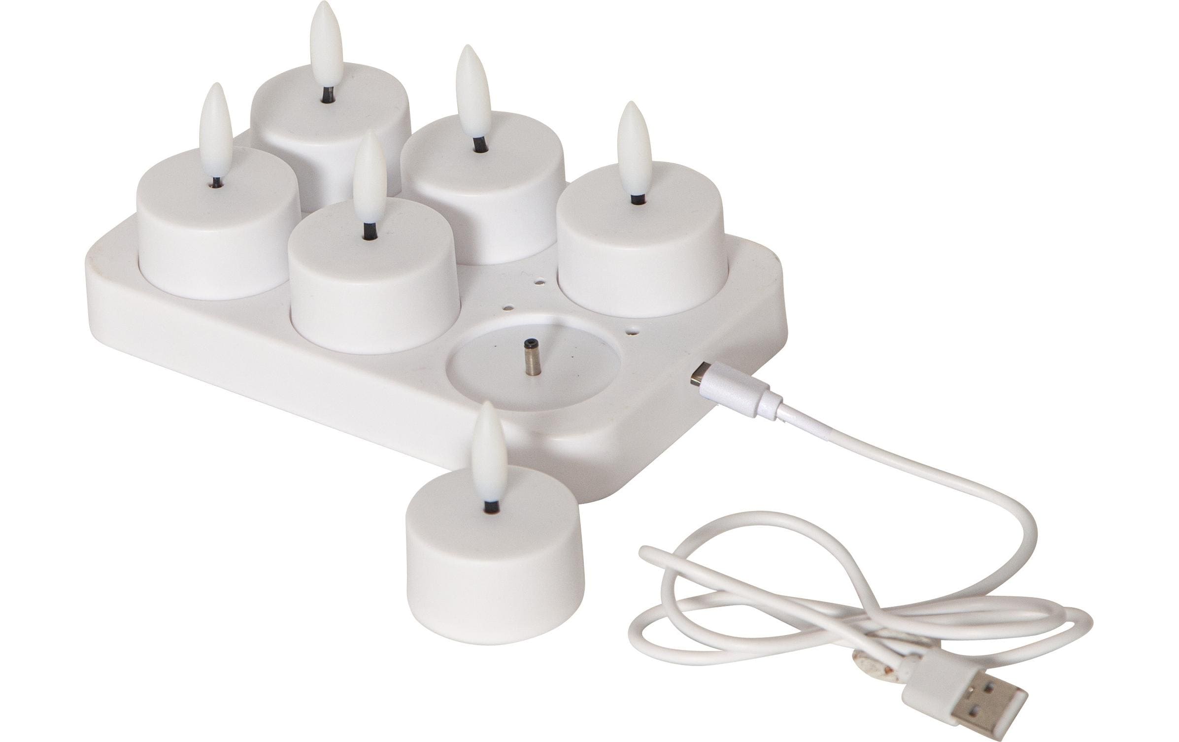 Star Trading LED Teelicht 6 Pack Flamme Indoor, Weiss, Charge kaufen Schweiz | Mediatech.ch
