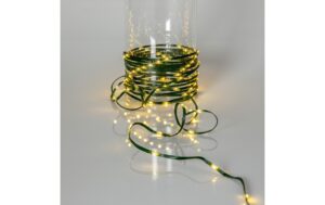 Star Trading Lichterkette Dew Drop Micro IP44, Warmweiss, 160 LEDs, 200cm