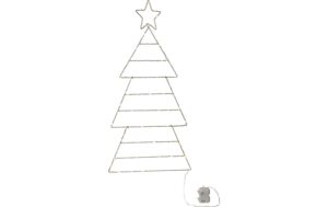 Star Trading Silhouette Folde IP44, Warmweiss, Silber