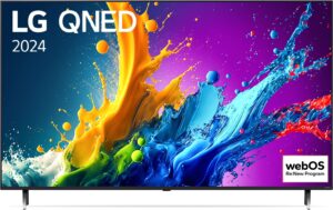 LG TV 55QNED80T6A, 55 LED-TV, UHD QNED, 60Hz, Slim Design 29mm, 2-pole