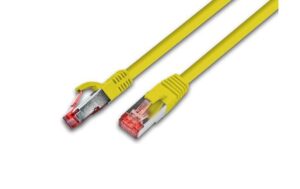 Wirewin Patchkabel: S/FTP, 0.50m, gelb Cat.6A, AWG26, 10Gbps, 500MHz, LSOH