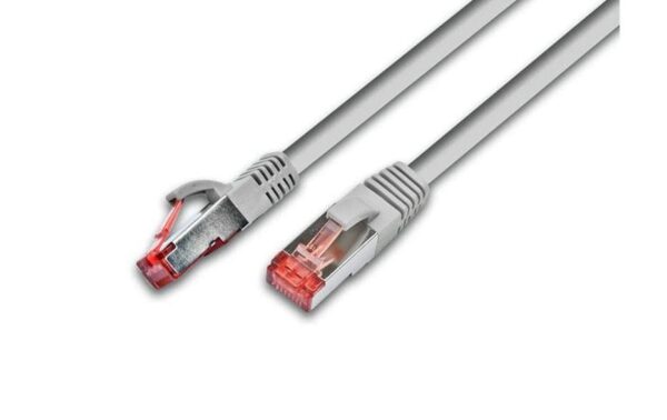 Wirewin Patchkabel: S/FTP, 0.25m, grau Cat.6A, AWG26, 10Gbps, 500MHz, LSOH