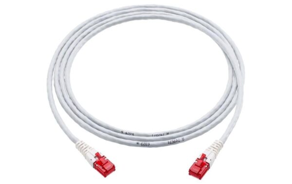 R+M Patchkabel U/UTP Kat.6, 10m LSZH Mantel grau, ungeschirmt