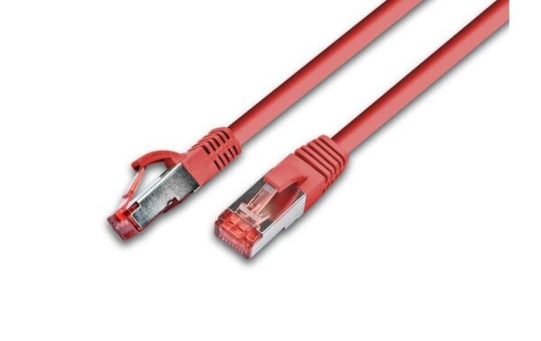 Wirewin Patchkabel: S/FTP, 15m, rot Cat.6A, AWG26, 10Gbps, 500MHz, LSOH