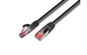 Wirewin Patchkabel: S/FTP, 0.25m, schwarz Cat.6A, AWG26, 10Gbps, 500MHz, LSOH