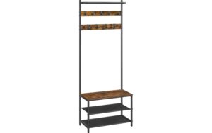 Vasagle Garderobe mit Schuhregal/Sitzbank 32.2x64x180 cm (TxBxH), Traglast versch.