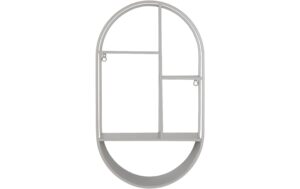 House Nordic Wandregal Feira 35x15x60 cm Steel, Grey