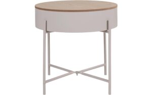 House Nordic Beistelltisch Sisco Beige, Stahl, Ø40x40 cm