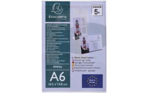 Exacompta Tischaufsteller A6 schräg, Exacryl, UV beständig