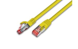 Wirewin Patchkabel: F/UTP, 1.5m, gelb Cat.5e, AWG26, 1Gbps, 100MHz, Zugentlastung