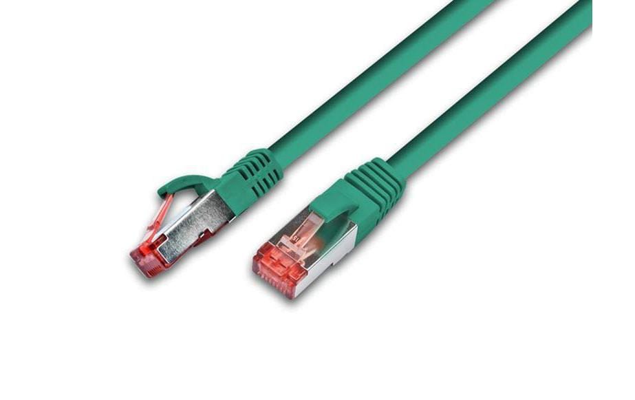 Wirewin Patchkabel: F/UTP, 15m, grün Cat.5e, AWG26, 1Gbps, 100MHz, Zugentlastung
