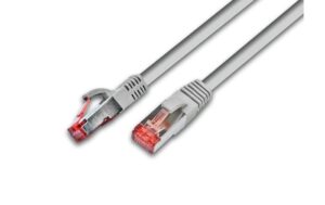 Wirewin Patchkabel: F/UTP, 1m, grau Cat.5e, AWG26, 1Gbps, 100MHz, Zugentlastung