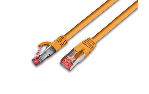 Wirewin Patchkabel: F/UTP, 7.5m, orange Cat.5e, AWG26, 1Gbps, 100MHz, Zugentlastung