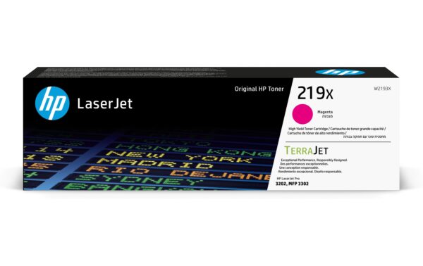 HP Toner 219X - Magenta (W2193X) Seitenkapazität ~ 2'500 Seiten