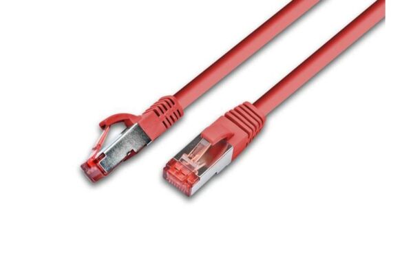 Wirewin Patchkabel: F/UTP, 5m, rot Cat.5e, AWG26, 1Gbps, 100MHz, Zugentlastung