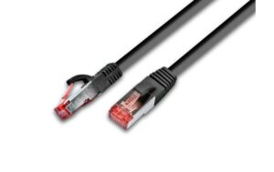 Wirewin Patchkabel: F/UTP, 4m, schwarz Cat.5e, AWG26, 1Gbps, 100MHz, Zugentlastung