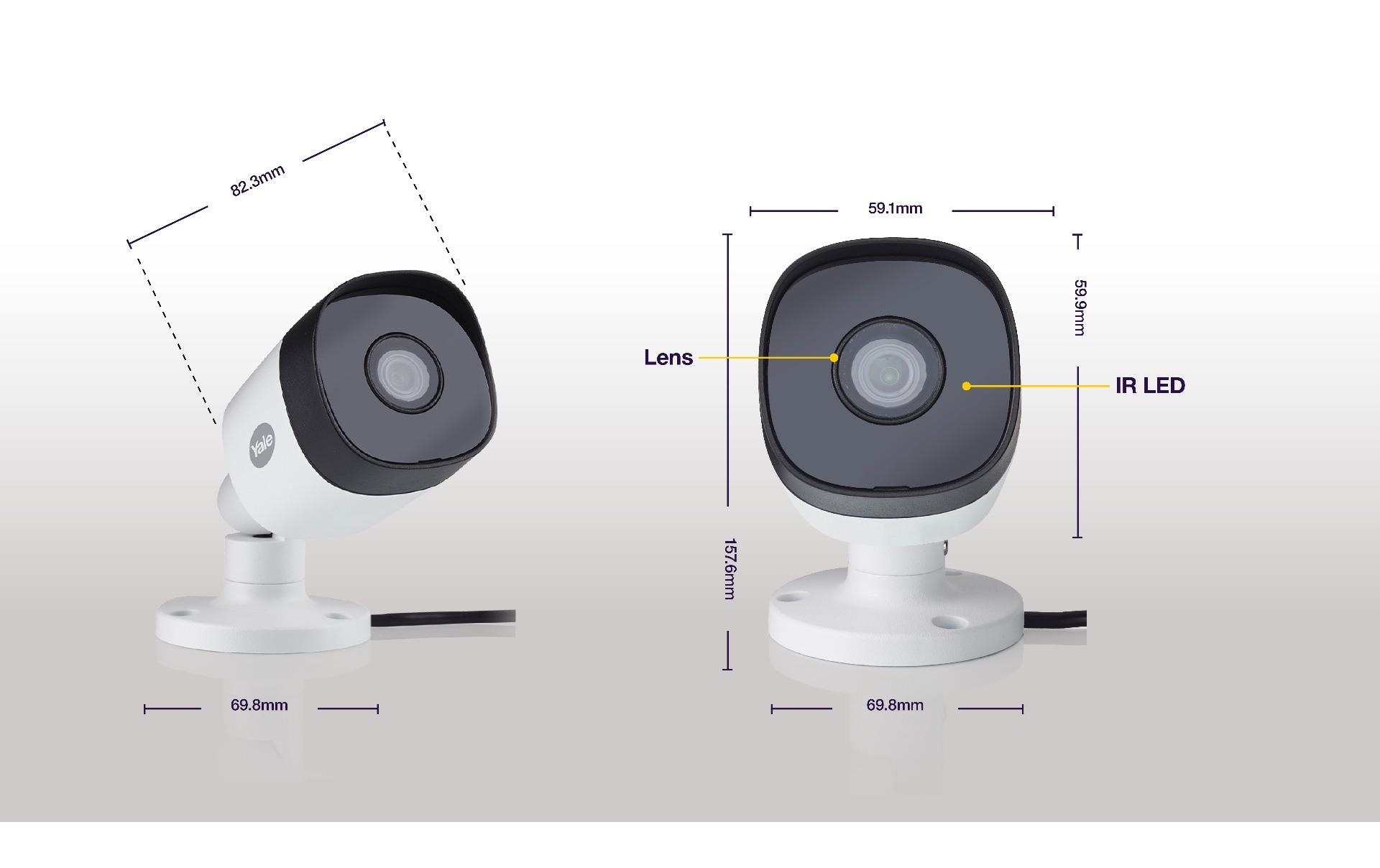 1720228_3 - Mediatech Yale Outdoor WiFi Camera Kit 2 Stück SV-4C-2ABFX-2