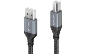 Sonero USB-A - USB-B Kabel, 0.5m Nylon Mantel, USB 2.0, 480Mbps