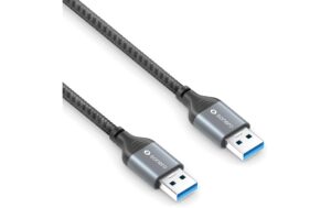 Sonero USB-A - USB-A Kabel, 0.5m Nylon Mantel, USB 3.0, 5Gbps