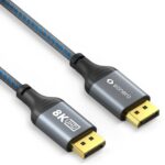 Sonero 8K Displayport 1.4 Kabel, 2.0m Nylon Mantel, 8K/60Hz