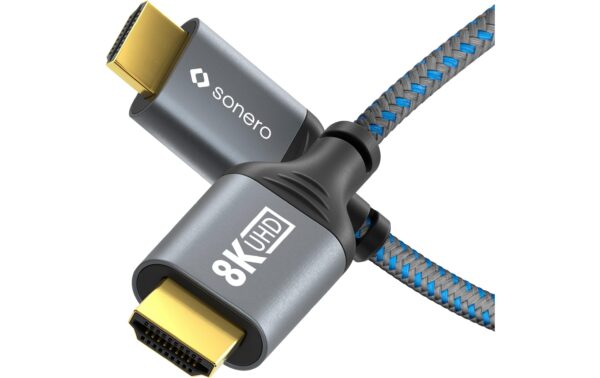 Sonero 8K HDMI Kabel, 3.0m Nylon Mantel, 8K/60Hz