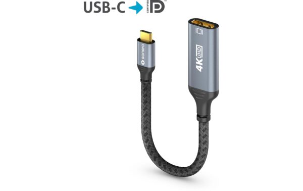 1721131_7 - Mediatech Sonero USB-C - Displayport Adapter Nylon Mantel, 4K/60Hz