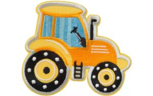 Monoquick Aufbügelbild Basic Traktor gelb, 7.8 x 8.9 cm