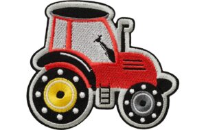 Monoquick Aufbügelbild Basic Traktor rot, 7..6 x 9 cm