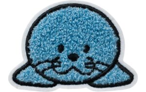 Monoquick Aufbügelbild Midi Robbe Flauschig, 5.1 x 7.1 cm