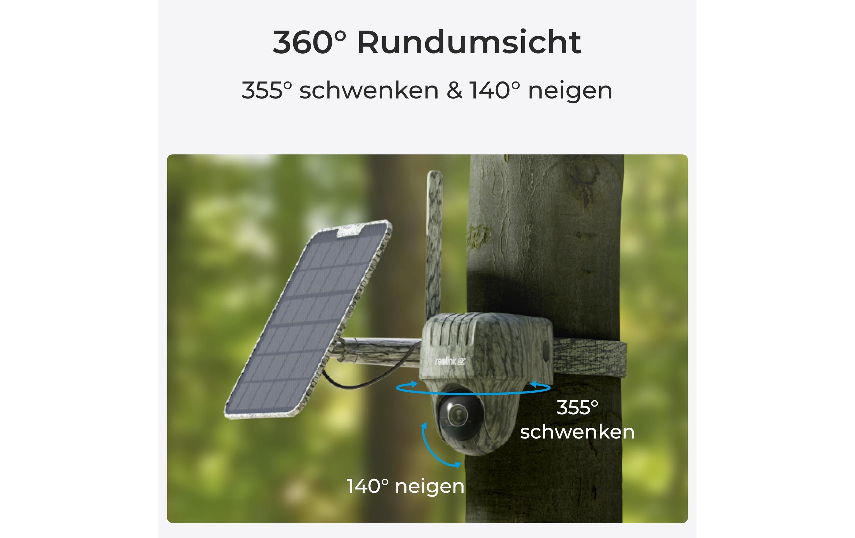 1721677_1 - Mediatech Reolink Go G450 4G PT Wildkamera mit Solar 4K Überwachungskamera Pan & Tilt