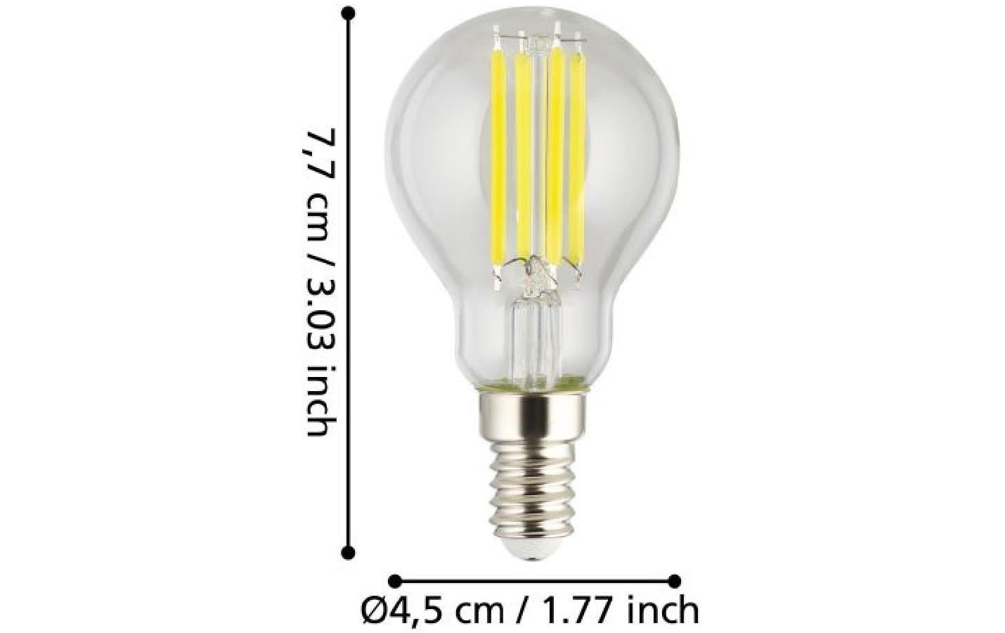 1725424_2 - Mediatech Eglo Leuchtmittel E27-LED A60 2.2W 3000K KLAR