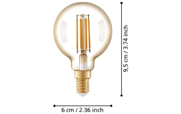Eglo Leuchtmittel LM-E14-LED G60 4W 2200K AMBER 1 STK