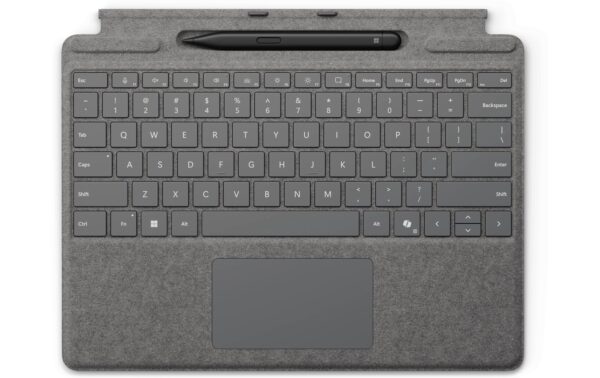 1726152 - Mediatech Microsoft Surface Pro Keyboard + Pen Platinum, für Surface Pro 11