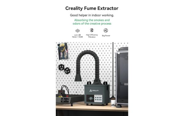 Creality Rauch- Filteranlage 100W 50db. 7kg, 100W, Für ale Falcon und ind.