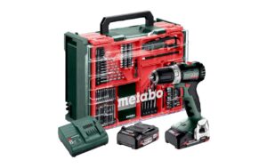 Metabo BS 18 L BL Mobile Werkstatt 2x2.0Ah, SC 30, inkl. Zubehör-Set 74 tlg.