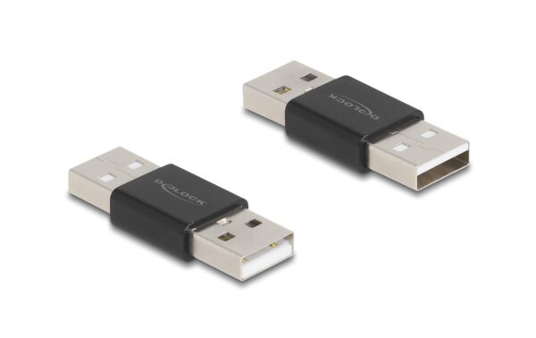 Delock Adapter Gender Changer Typ-A Stecker zu Stecker, Metall kaufen Schweiz | Mediatech.ch