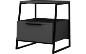 Woody Fashion Beistelltisch Pal Anthrazit Span melaminbeschichtet, 45x50x40cm