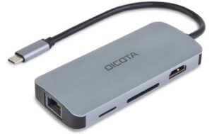 1731106 - Mediatech DICOTA 8-in-1 Multi Hub 4K PD 100W silber kaufen Schweiz | Mediatech.ch